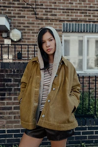WAXED CAPE JACKET