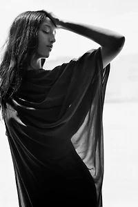 LIMITED EDITION MULTI-POSITION CAPE COMBINATION LONG DRESS