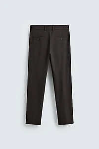 TEXTURED STRETCH PANTS