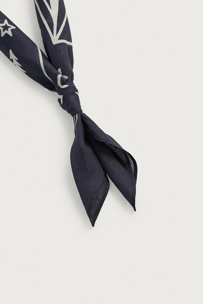 BANDANA À IMPRIMÉS GRAPHIQUES