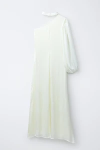 ASYMMETRIC SATIN EFFECT DRESS