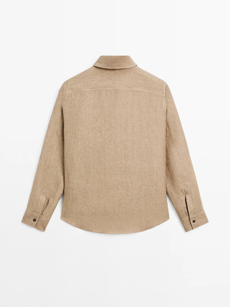 Chemisier chambray 100 % lin