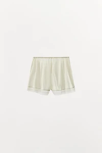 LACE SILK SHORTS