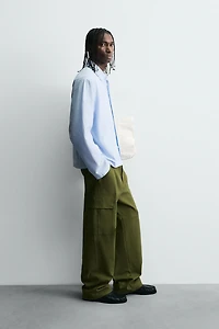 STRIPED GRAPHIC PRINT SHIRT