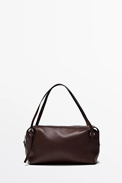 Medium nappa leather satchel bag