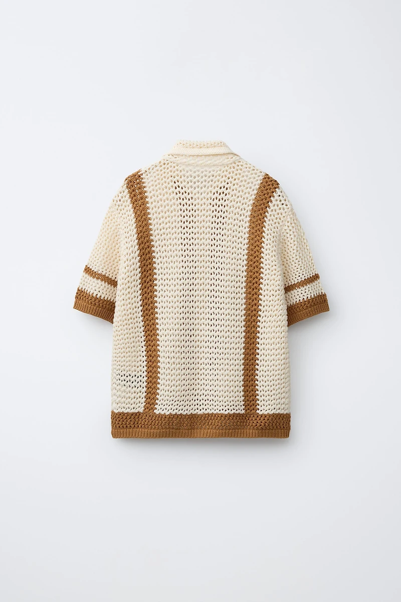 CROCHET KNIT SHIRT