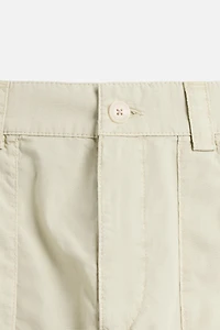WASHED COTTON BERMUDA SHORTS