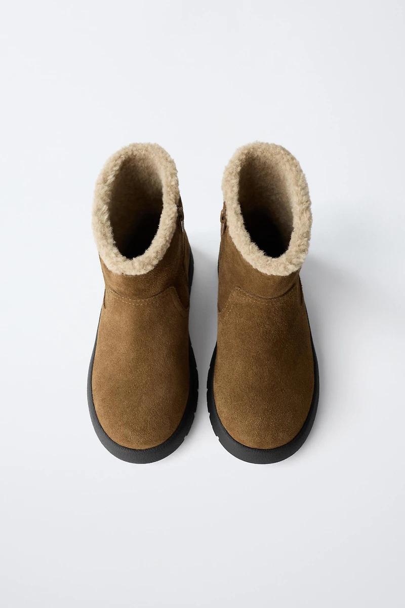 BOTTES EN CUIR DOUBLÉES