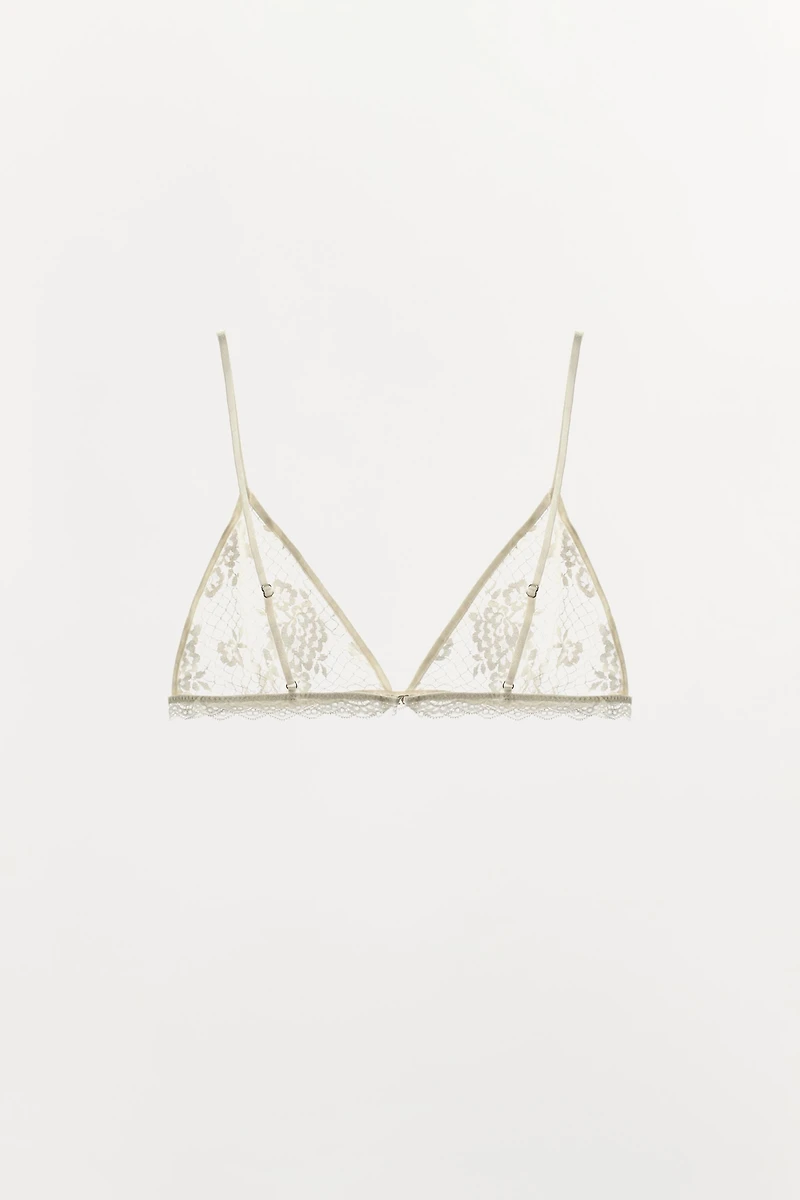 LACE TRIANGLE BRA