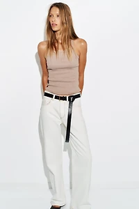 RIB STRAPPY TOP