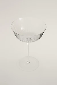 LINED GLASS COCKTAIL COUPE