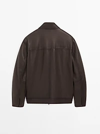 Blouson en cuir ovin nappa