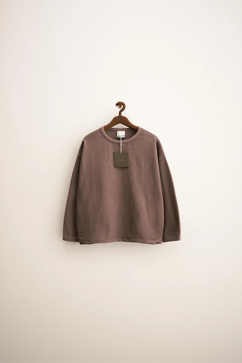 ZARA TIMELESS - PLAIN T-SHIRT WITH PIPING