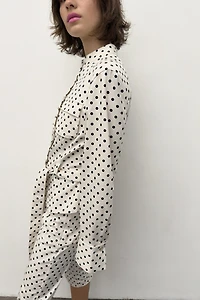 POLKA DOT SHIRT JACKET