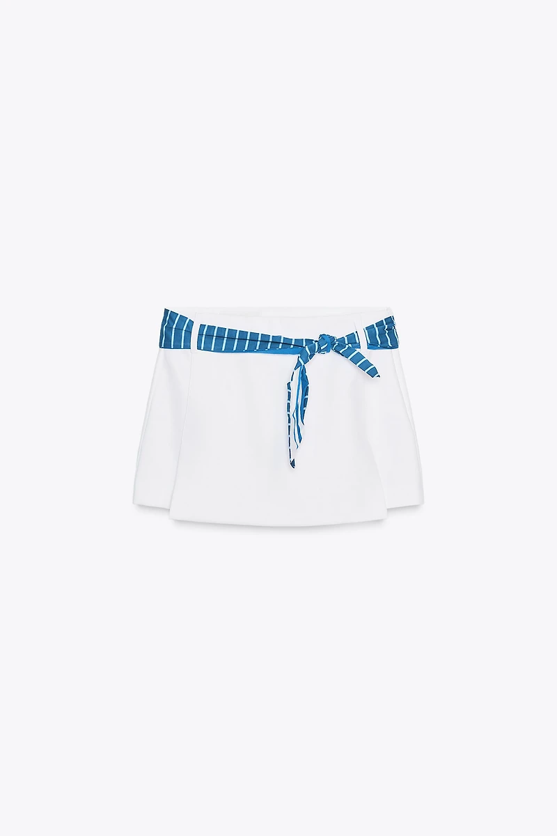 FALDA PANTALÓN FOULARD RAYURES