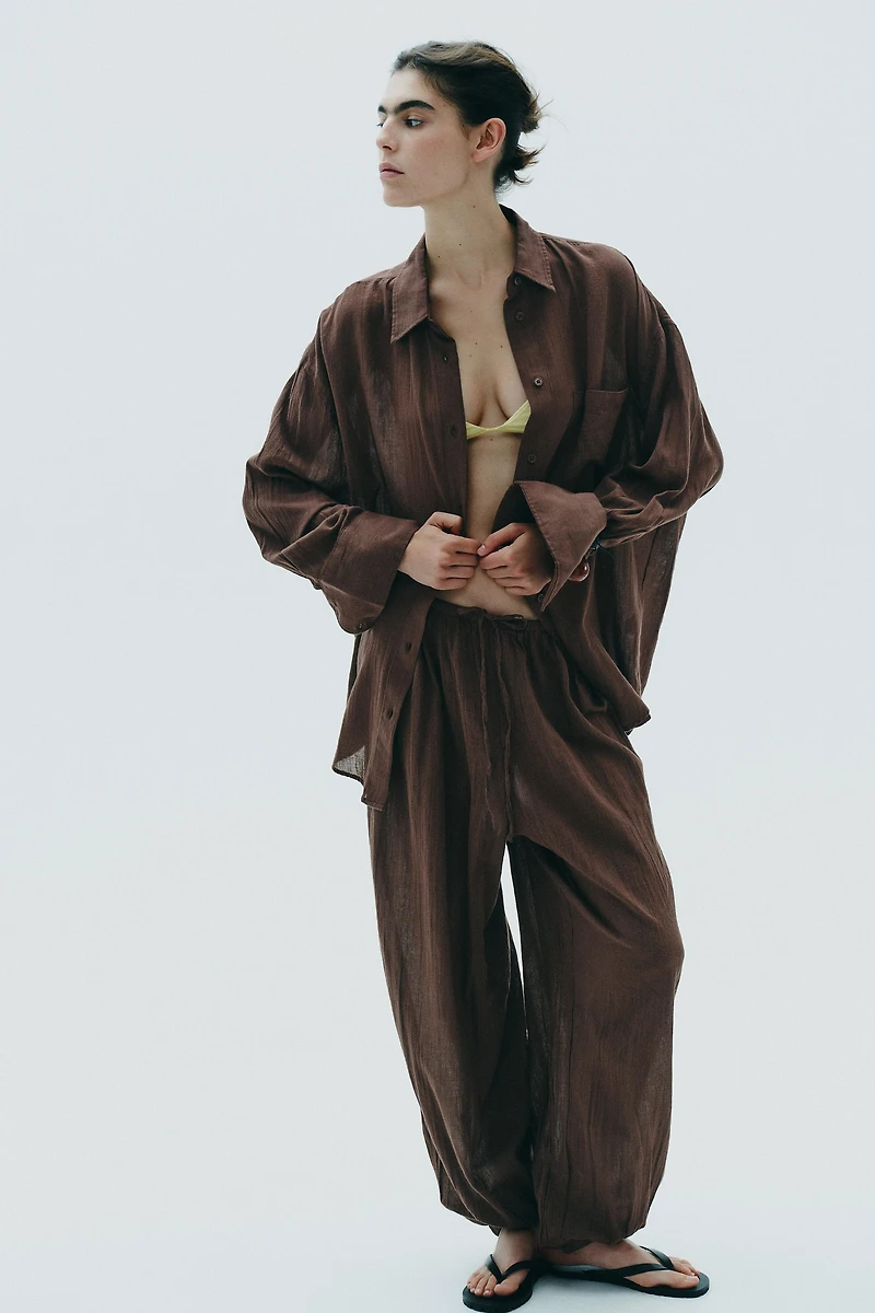 OVERSIZED GAUZE SHIRT