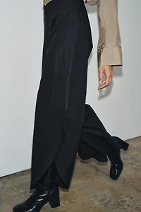 ZW COLLECTION WIDE-LEG PANTS WITH VENTS
