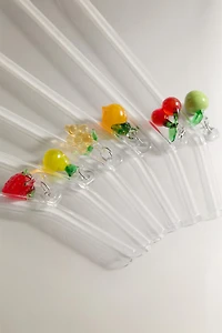 BOROSILICATE FRUIT STRAW PACK (PACK OF 6)