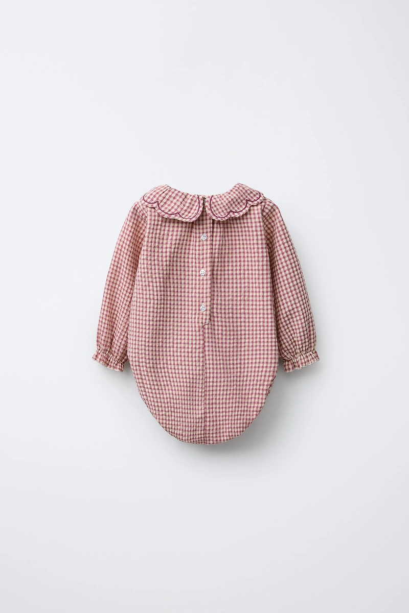 GINGHAM ROMPER