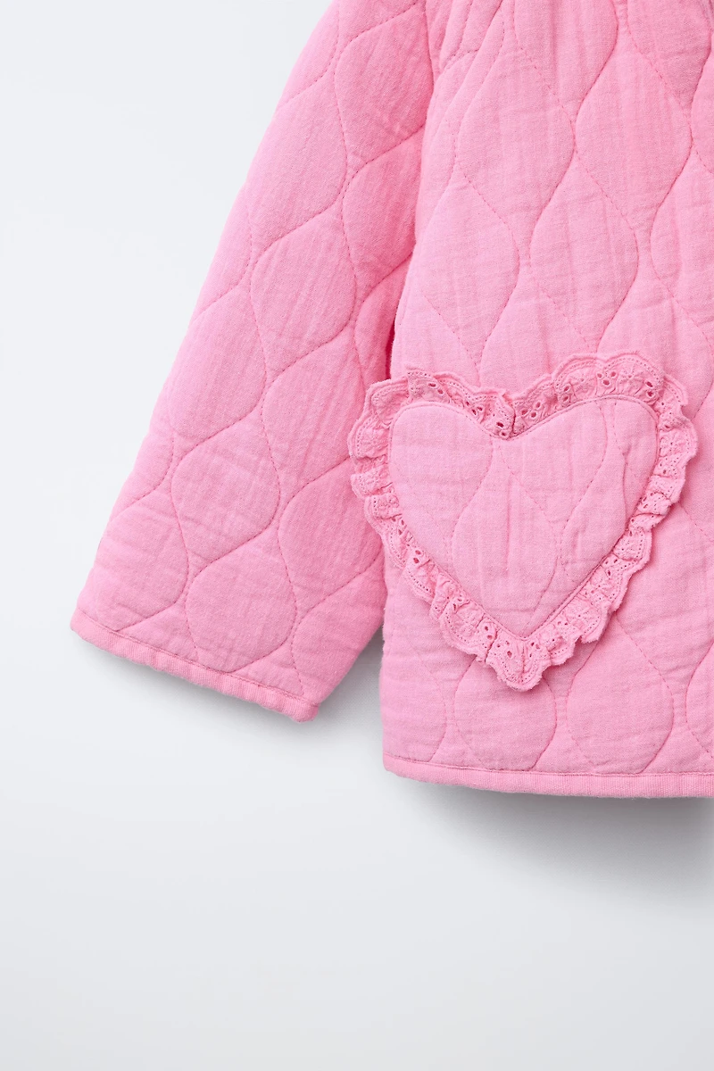 VESTE MATELASSÉE POCHES CŒUR