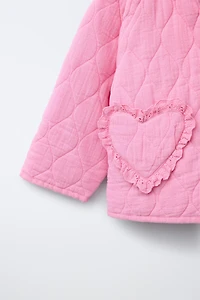 VESTE MATELASSÉE POCHES CŒUR