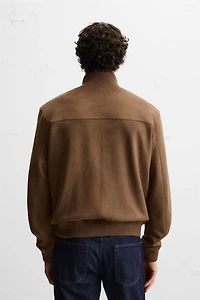 BLOUSON EFFET DAIM