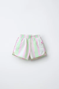 WATER REPELLENT STRIPED SHORTS