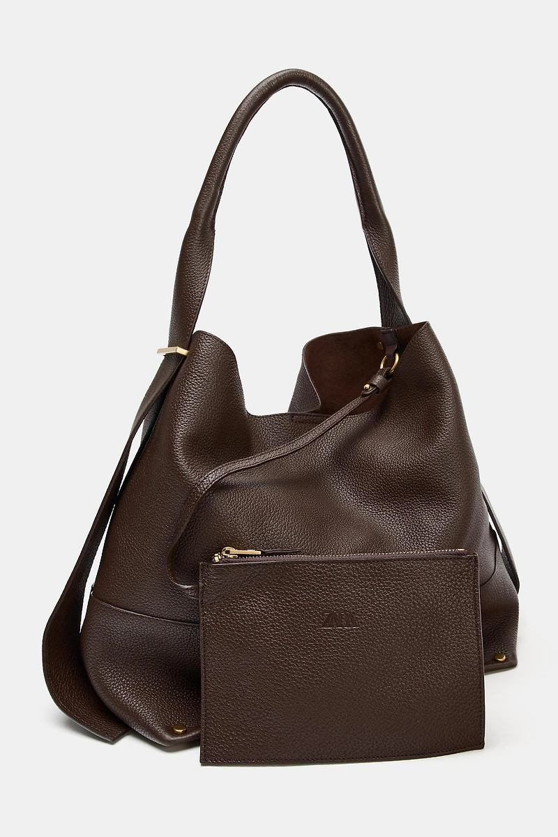 MAXI SAC SEAU EN CUIR