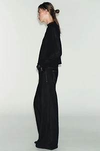 TOP BRODÉ MANCHES LONGUES