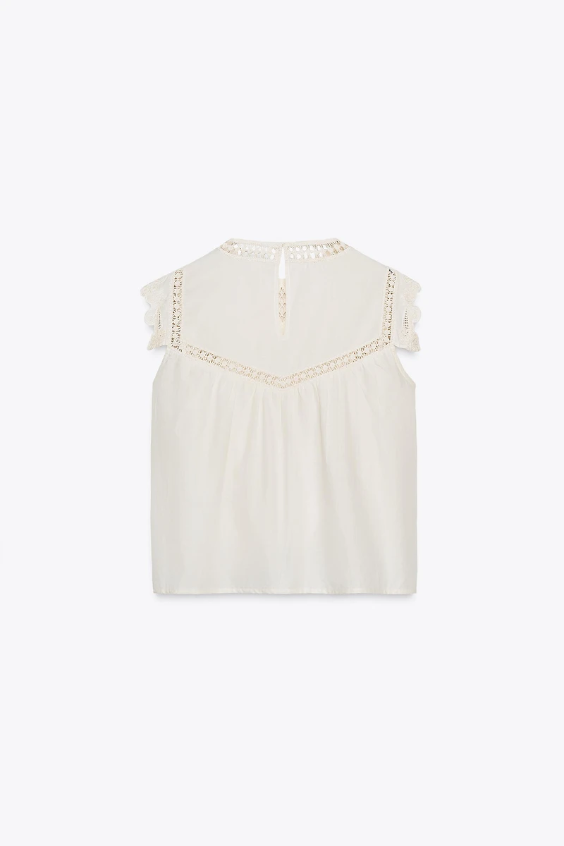 ZW COLLECTION RUFFLED CHEST SHIRT