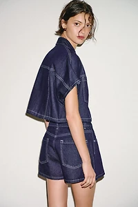 Z1975 CROPPED DENIM SHIRT