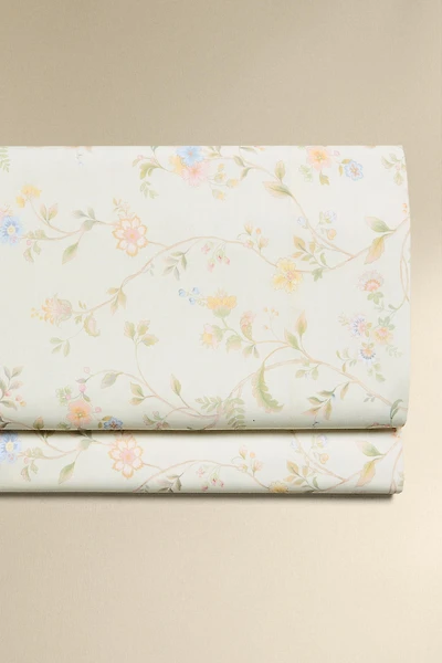 DRAP PLAT IMPRIMÉ FLORAL