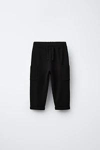 KNIT CARGO PANTS