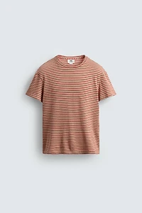 T-SHIRT JACQUARD RAYURES