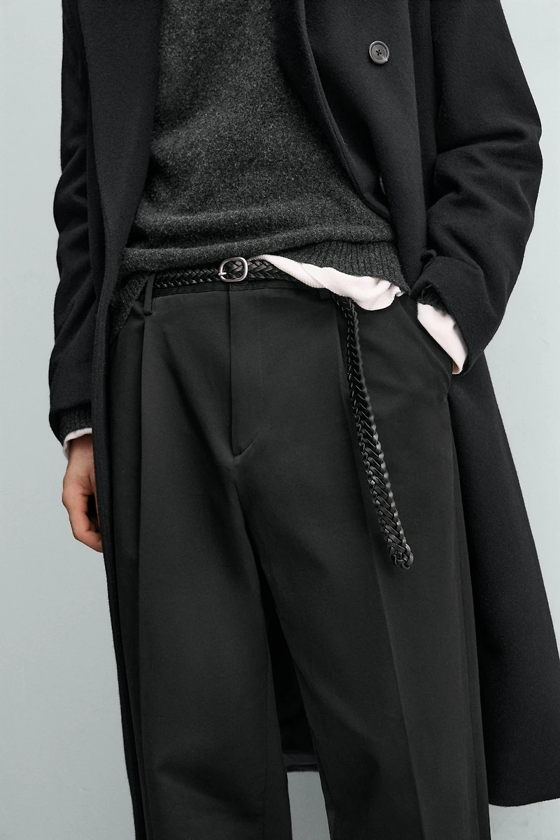 RELAXED FIT PLEATED PANTS AARON LEVINE X ZARA