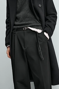 RELAXED FIT PLEATED PANTS AARON LEVINE X ZARA