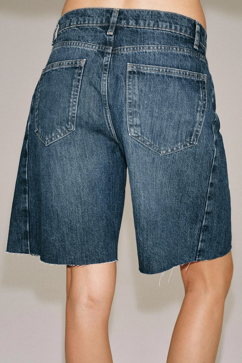 ZW COLLECTION RELAXED FIT MID-RISE DENIM SHORTS