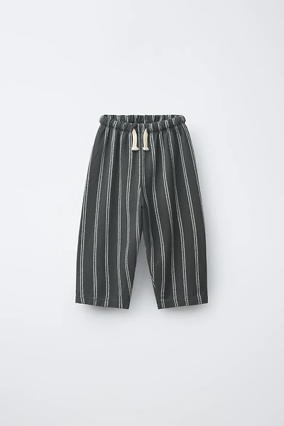 STRIPED RELAXED PANTS