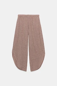 ZW COLLECTION LINEN BLEND VENTED TROUSERS