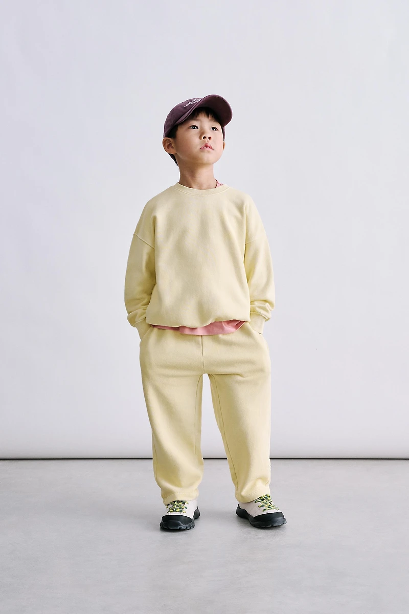 SWEATSHIRT AND WIDE LEG PANTS SET WITH LABEL