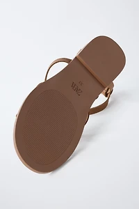 STRAPPY LEATHER SANDALS