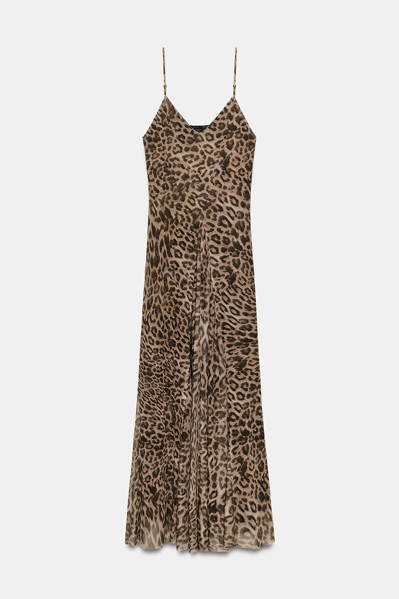 ROBE EN TULLE À IMPRIMÉ ANIMALIER