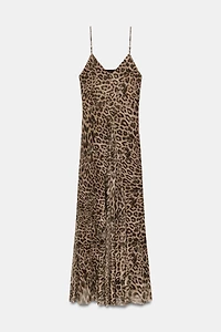 ROBE EN TULLE À IMPRIMÉ ANIMALIER