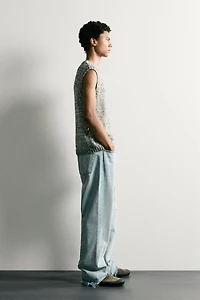TEXTURED KNIT VEST