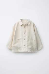 100% LINEN OVERSHIRT
