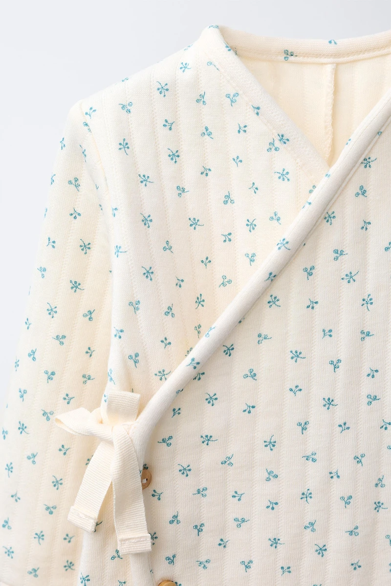 FLORAL QUILTED ROMPER