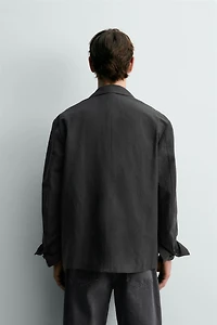 COTTON - LINEN DOUBLE BREASTED BLAZER