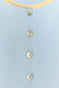 CONTRAST TRIM KNIT TOP