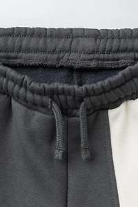 COLOR BLOCK JOGGER PANTS WITH LABEL