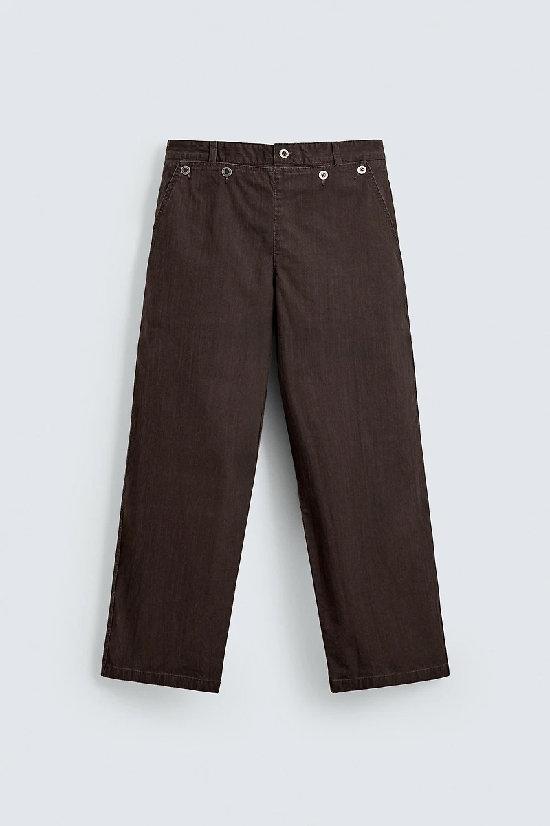 RELAXED FIT OVERALL POCKET PANTS